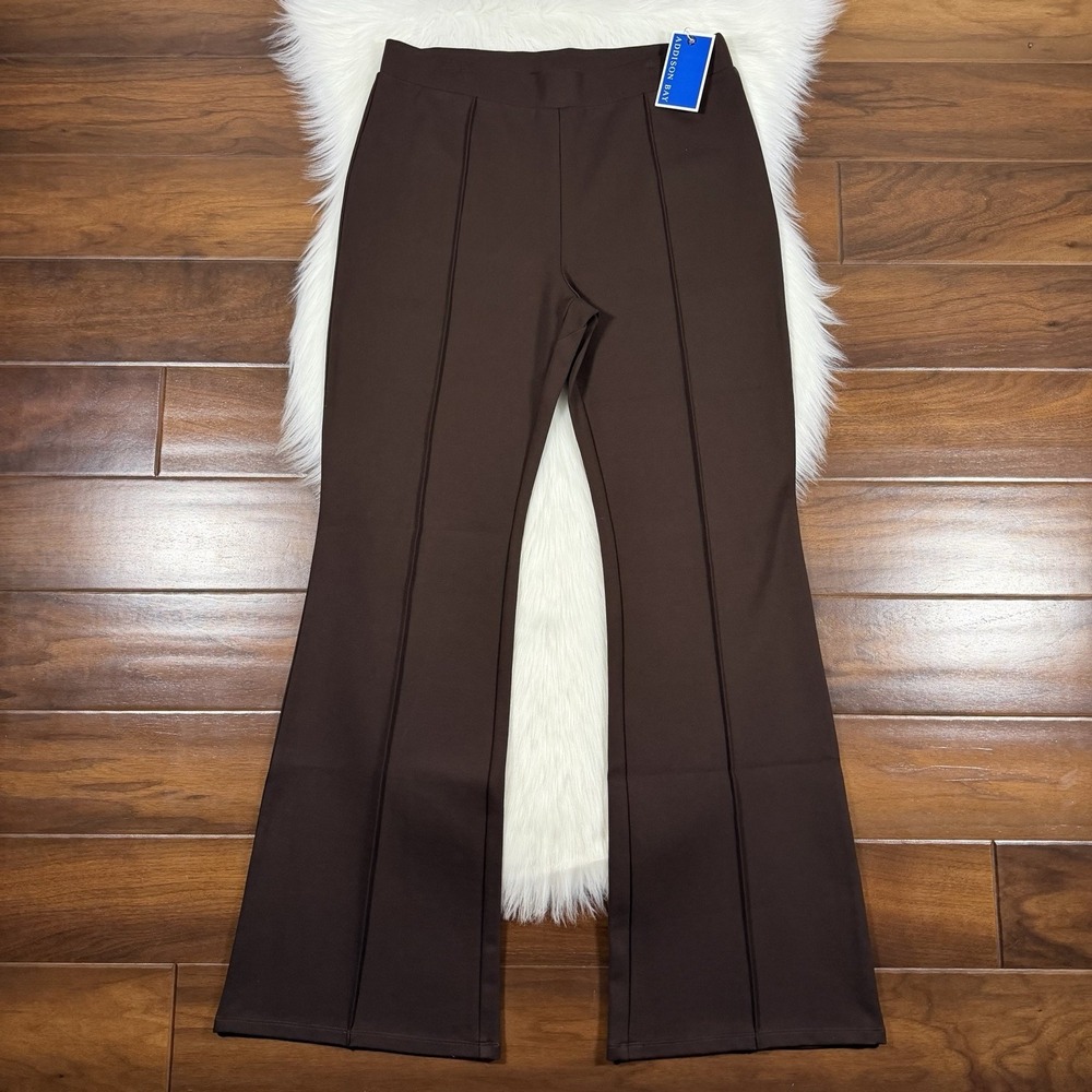 Addison Bay Women's Size XL‎ Brown Biltmore Waverly Seamed Ponte Knit Pants